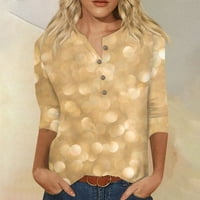 Košulje za žene za žene Slatke grafičke grafike TEes Bluze casual plus veličina osnovnih vrhova Pulover