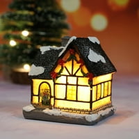Taluosi LED malom kuću Micro Landschaft Resin božićni ukras za ukrašavanje poklona kalupa