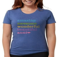 Cafepress - Amazing Aun majica - Ženska tri-mješavina majica