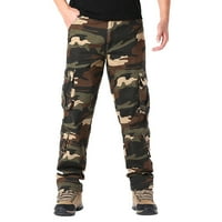 Sanbonepd muns modni casuflage multi džepni patentni zatvarač kopča muške teretne hlače na otvorenom