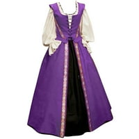 Žene Renesansne kostime Srednjovjekovni kostim dugih rukava Halloween Maxi Ball haljina