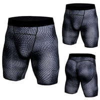 Muškarci Jednobojna tekstura Design Fitness Trčanje za trening hlače Prozračne hlače za brzo sušenje
