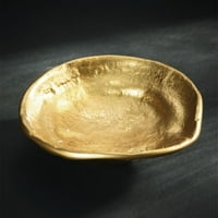 Indija rukotvorine od nehrđajućeg čelika zlato pozlaćeno okruglo Teksture DIP PUT 13933