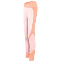Frehsky joga hlače ženske joge hlače visoke struk vježbanje teksturi teksta plijena ružičasta