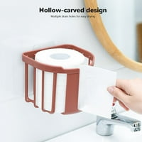 Držač papirnatih ručnika Drenažni nosač Dizajn za kupaonicu kuhinja bijela