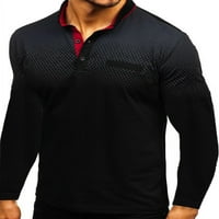Muški kaput boja za slobodno vrijeme u boji V izrez meka golf polo majica