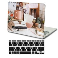 Kaishek kompatibilan sa Macbook Pro S futrolom rel. Model A1707 A1990, plastični tvrdi futrola + crna