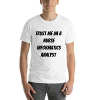 Verujte mi medicinsku medicinsku medicinsku analitičku majicu kratkih rukava majica po nedefiniranim