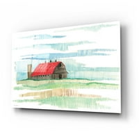 Epske umjetničke 'zakrpe za travu' Kamdon Kreations, akrilna staklena zidna umjetnost, 24 x16