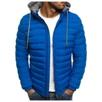 Zimski kaputi za muškarce Jesen i zimski slobodno vrijeme plus veličine Šešir Zip džep pamučni jakni