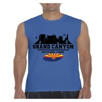 - Muška grafička majica bez rukava - Nacionalni park Arizona Grand Canyon