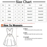 Hueook haljine za žene plus veličine okrugli vrat Print šarene čipke majice kratkih rukava haljina modna