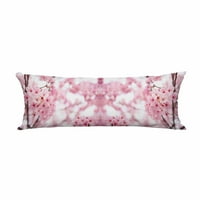 Prekrasna ružičasta cvijeta cvijeta sakura cvijeta dugačak jastuk za tijelo jastuk jastuk jastuk veličine
