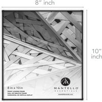 MANTELLO BLACK 8X Prednji utovarni stakleni zid ili tablica Prikaz okvira slike - Pack