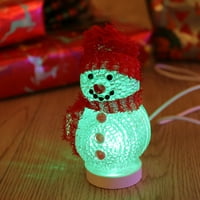 Božićni užareni snijeg LED svjetlo USB noćna svjetlost RGB boja bljeskanje svijetlo spavaća soba lampica