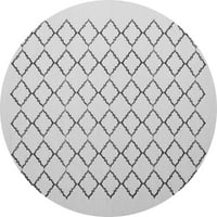 Ahgly Company u zatvorenom krugu Trellis sive prostirke savremene površine, 6 'okruglica