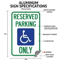 Prijava A-1824- In. Aluminijski znak - bez parkirališta zona sa dvosmjerne strelicom