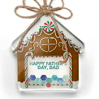 Ornament je ispisao jedan obojen dan sretnog oca, dan tata očev akvarelni saceni plavi božićni neonblond