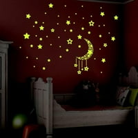 Relanfenk naljepnice Fluorescentne u tamnoj spavaćoj sobi Djeca Postavljeni zidni ukrasi za ukrašavanje