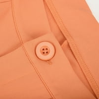 Hvyesh bageri za žene Ženske dame modni ljetni čvrsti casual gumb sa patentnim zatvaračem s elastičnim