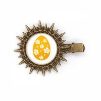 Uskršnji festival žutog dizajna jaja za kosu za glavu za sunčanje retro metalne kopče PIN
