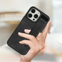 Decaze za iPhone pro max, poklopac s udarcem odvojivim ručnim zglobom, luksuzno izdržljiv PU kožni otporan