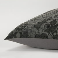 Homeroots sivi cvjetni uzorak Jacquard tkani jastuk za bacanje