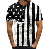 Luiyenes Men Casual Ljeto Kratki rukav od rukavske majice od tiskane majice TOP bluza