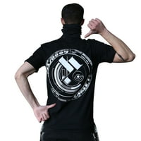 Niepce Inc Streetwear crna grafika za muškarce Pamučna majica s kratkim rukavima