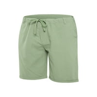Eyicmarn muške kratke hlače, pune boje visoke struke kratke hlače Sportska odjeća sa džepovima za izvlačenje