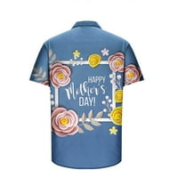 Sdjma Majčin dan majica poklon muški 3D majčin dan Neopkrivena majica za tiskanu majicu na plaži Majica