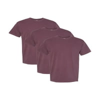 Udobne boje odraslih teški majica, 3-pakovanje, cigla, s