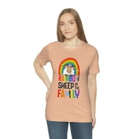 Rainbow ovce porodice, tema s ponosom, grafička majica