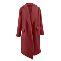 Jakne za žene modni srušeni zimski kaputi za žene dugačke jakne za žene za žene cvjetni dugi ružičasti