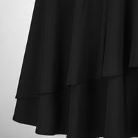 Belle Poque Wone Vintage prekrivanje ukrašena ljuljačka suknja Elastična visoka struka A-line suknje