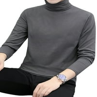 Bomotoo muns casual majica dugih rukava labava fit bluza dnevna haba moda toplo pulover tamno siva l