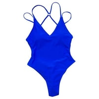 Žene kupaće kostimi Solid BodySuit Monokini kupaći kostim V-izrez kupaći kupaći kostimi Primorski bazen
