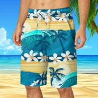 Giligiliso Muške vježbe Hotsas Clearence Muškarci Havajski džep Elastični struk Print Plaže Kratke hlače