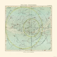 Celestial South Pole - Perthes - 23. 26. - Mat umjetnički papir