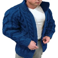 Niuer muški džemper sa punim bojama pletiv sa jednim grudima za zimu