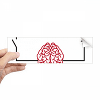 Krug mozga mozak fizika Pravokutnik naljepnica odbojnika naljepnica za notebook naljepnica