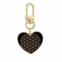 Oblik geometrijski krug Totem Gold Heart tipka za kvenstvo za kvenstvo