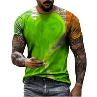 Blueeek Dan muške unise u unise dnevnoj majici 3D grafički print otisci kratkih rukava na vrhu casual