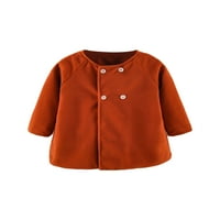 Liangchengmei kaputi za bebe Proljeće Fall Toddler Baby Girl Girl Gumb Jakna Odjeća odjeća odjeća