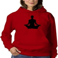 Yoga Silhouette Hoodie žene -Image by Shutterstock, ženska XX-velika