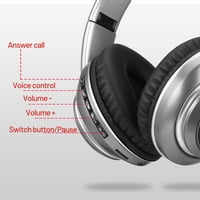 Bluetooth slušalice preko uha, udobne bežične slušalice, punjive HiFi stereo slušalice, W Wired Mode,