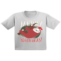 Awkward Styles Ruly Xmas majica za baby Boys Girls Merry Slothmas božićna majica
