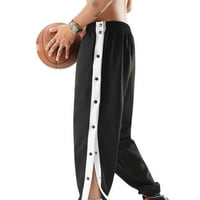 Muške hlače suza košarka Casual obuka zagrijava labava ležerna znojna znoj otvorenih noga s džepovima