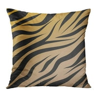 Bež džungla tigar uzorka smeđa apstraktna crna jastučnica jastučnice