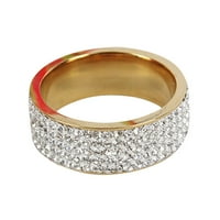 Prstenovi za žene Čelični prsten nakit geometrije Modni nehrđajući prsten zvoni prstenovi u nakitu
